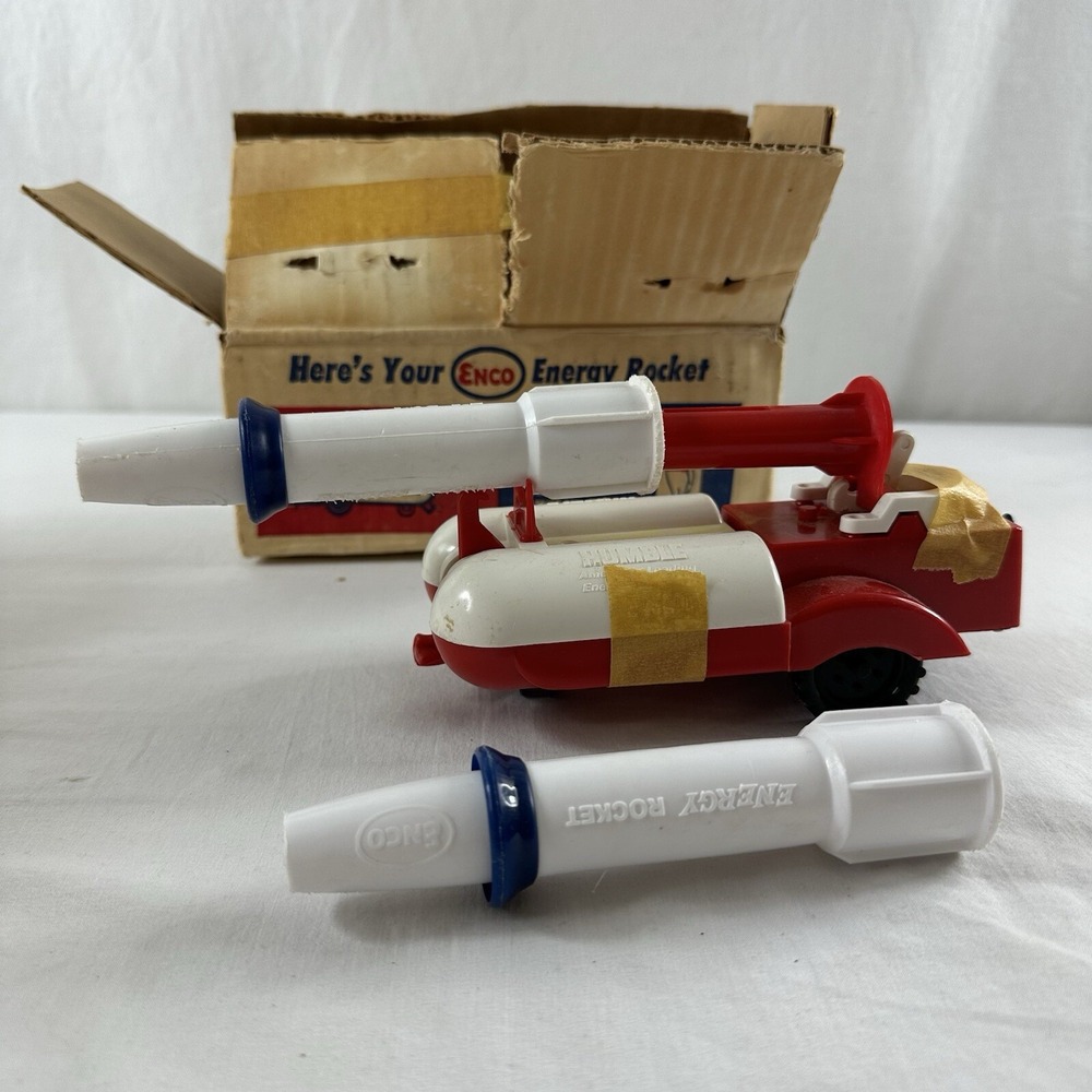 Vintage ESSO (HUMBLE) Energy Rocket Gas-Service Station Giveaway In Box Unused